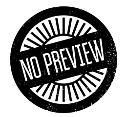 No Preview rubber stamp. Grunge design with dust scratches. Effects can be easily removed for a clean, crisp look. Color is easily changed.