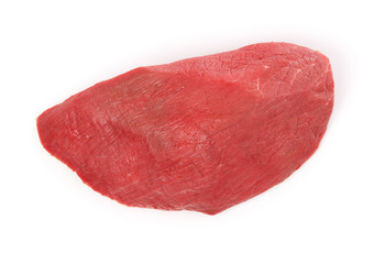 Raw beef steak