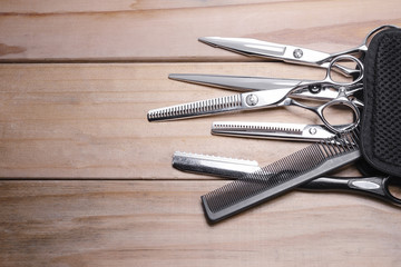 scissors professional haircut salon equipment like different