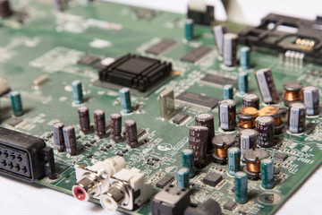 Circuit board with microchips