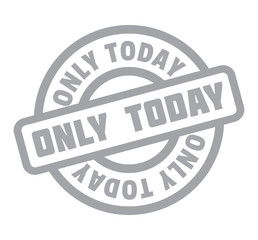 Only Today rubber stamp. Grunge design with dust scratches. Effects can be easily removed for a clean, crisp look. Color is easily changed.