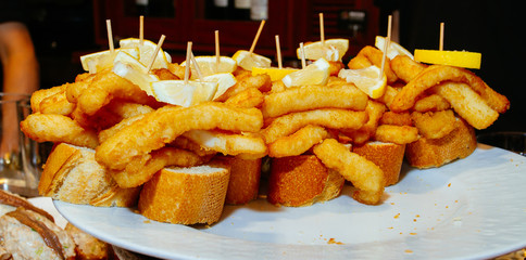 Spanish tapas of the Basque country