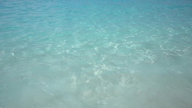 4k video of very beautiful blue transparent sea at Similan island, Thailand