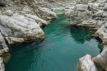 "Blue eye" in the river