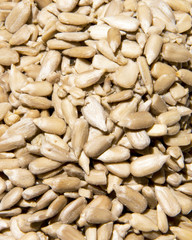 sunflower seeds peeled background photo. Beautiful picture, background, wallpaper