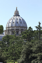 Fototapeta na wymiar Vatican City, Rome, Italy - July 10, 2017: Vatican Dome