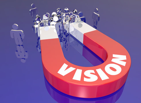 Vision Passion Magnet Attracting Customers Audience People 3d Illustration