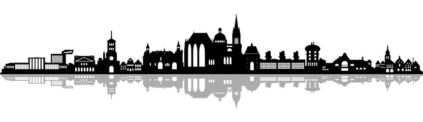 Fototapeta premium Skyline Aachen