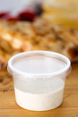 White mayonnaise dipping sauce
