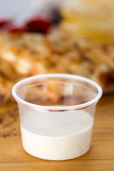 White dip mayonnaise sauce