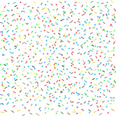 Confetti vector isolated on a white background. Flat design element
