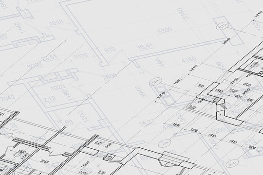 Background of architectural drawing