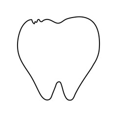 molar tooth healthcare related icon image