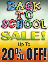 Back to School Sale - 20% Off