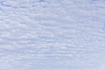 Clouds in the blue sky.