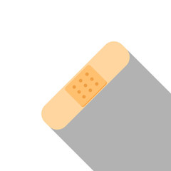 Flat icon of Plaster. Vector.