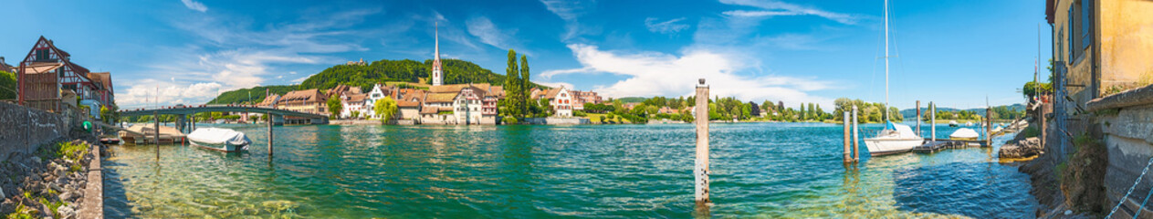 Fototapeta na wymiar Stein am Rhein am Hochrhein in der Schweiz 