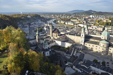 Obraz premium A View of Salzburg, Austria