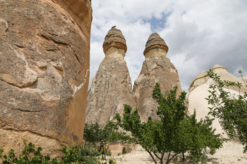 Rock Formations in Pasabag Monks Valley, Cappadocia