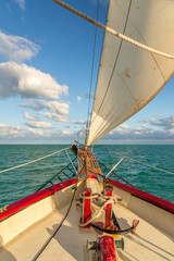 Sailing in the Keys Waiting for Sunset.  Exposure done while in a Sailing Boat in the Keys, USA.