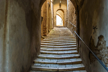 Street and alley of Pitigliano