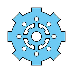 gear wheel vector illustration