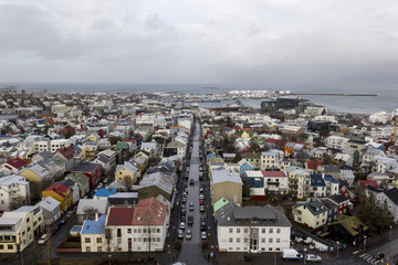 As cores das casas de Reyjkavik