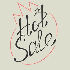 Hot sale. Vector illustration