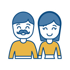 couple of woman and man icon