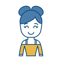 cartoon woman icon