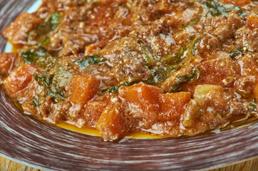 Mince Meat with Roasted Zucchini