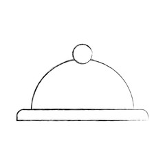Fototapeta premium tray server isolated icon