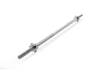 Dumbbell bar on white