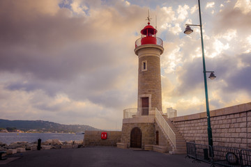 Lighthouse in saint tropez.
