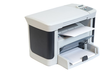 Printer  isolated on white background