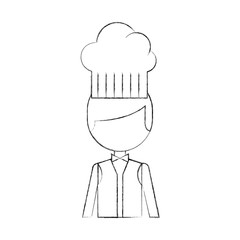 hotel chef avatar character vector illustration design