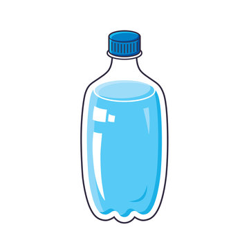 Water bottle isolated.