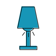 Room lamp isolated icon