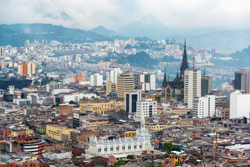 Manizales Downtown and Cathedral