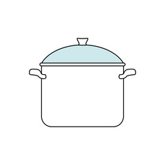 Saucepan kitchenware isolated