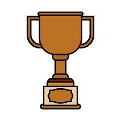Trophy cup isolated