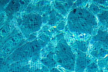 Pool water textured background.