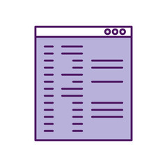 template computer isolated icon