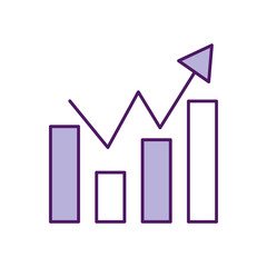 statistic graphic isolated icon