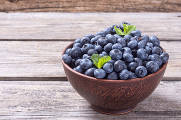 Blueberry in bowl