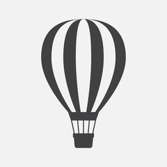 Naklejka premium Hot air balloon icon