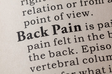 definition of Back Pain