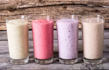 Milchshake mit Beeren