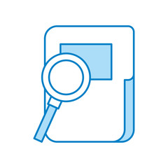 folder document with magnifying glass