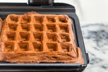  Belgium Waffles freshly made at home in the Waffle Maker